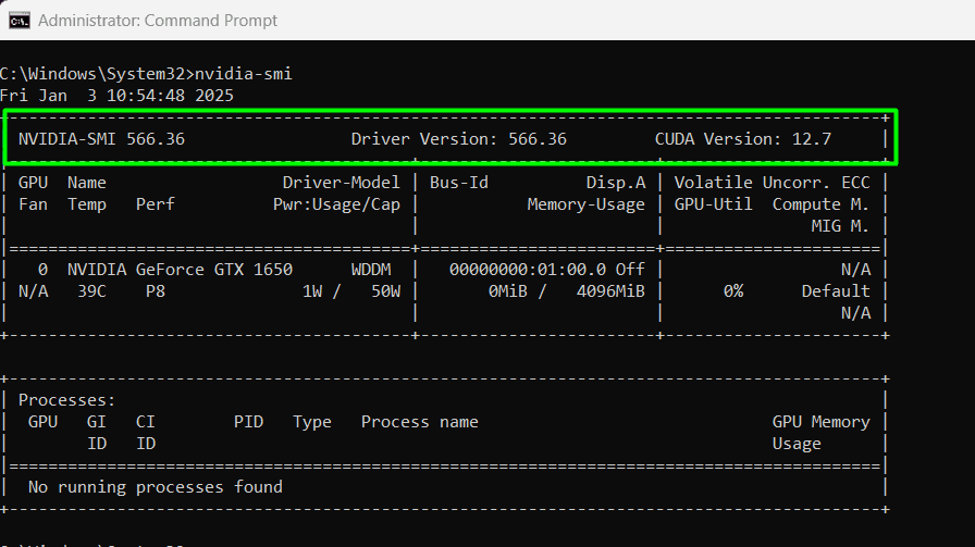 Nvidia SMI Command