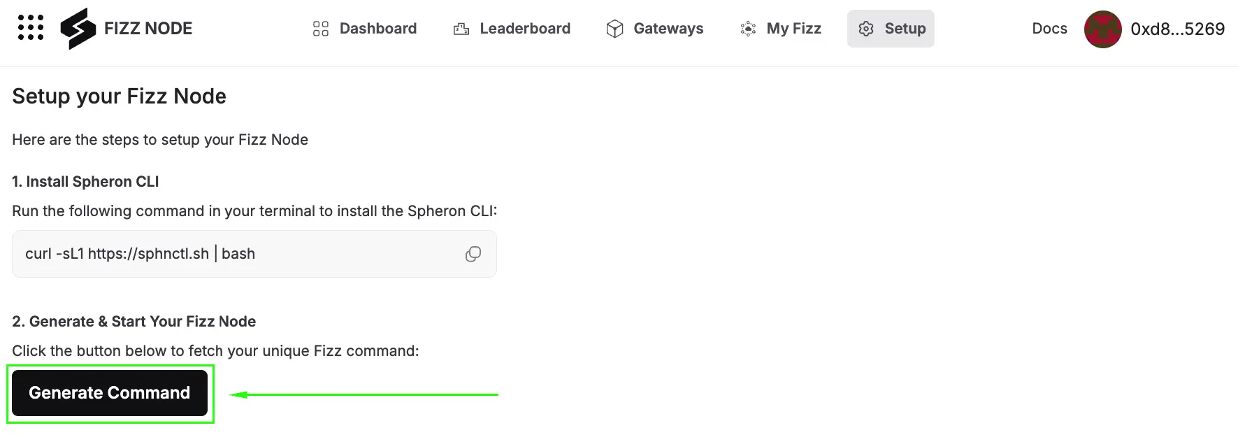Fizz Generate Command