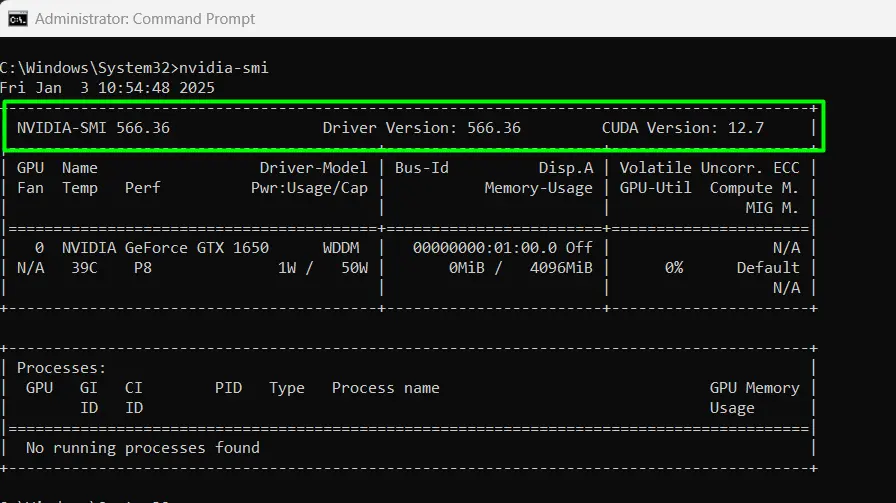 Nvidia SMI Command